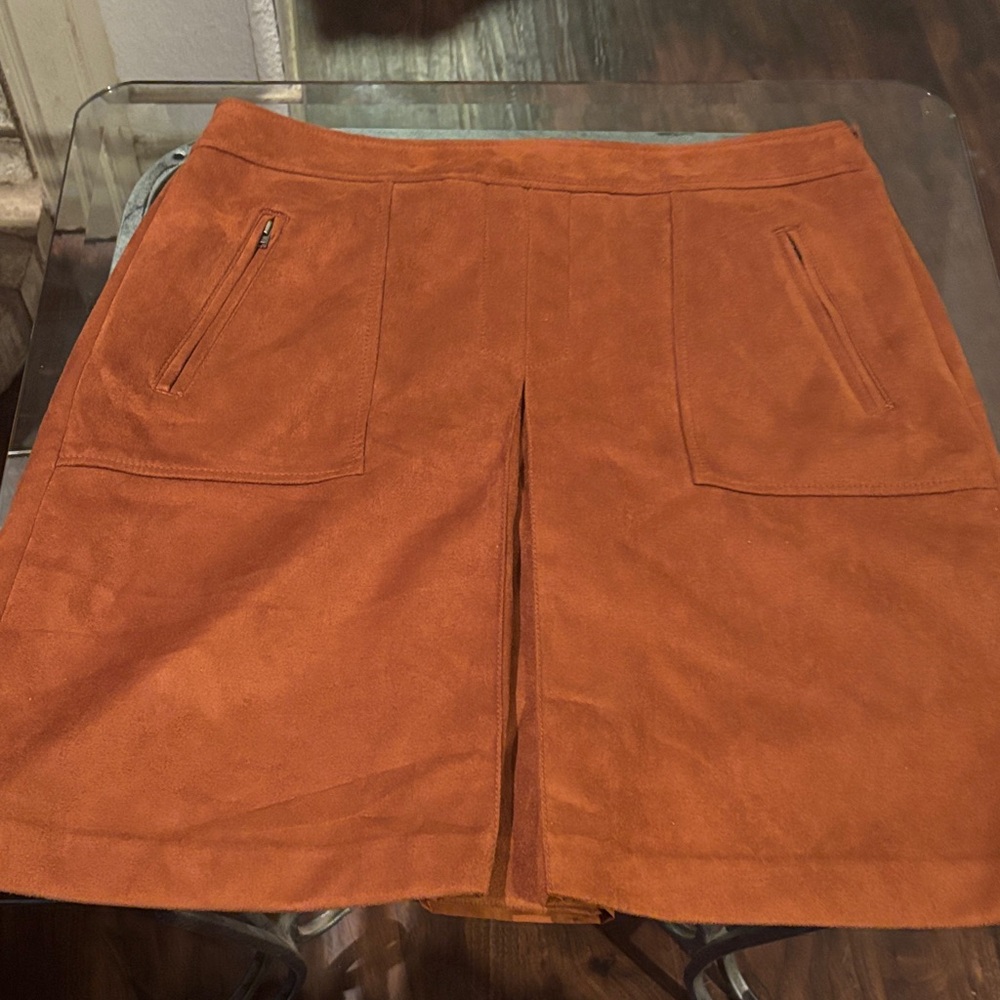 LOFT Burnt Orange Mini Skirt